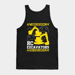 RC Excavator Construction Vehicle Digger Gift Tank Top